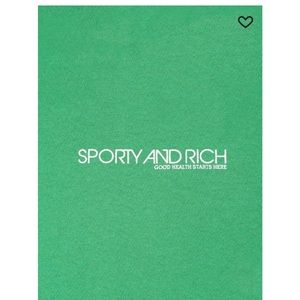 Sporty & Rich green sweatshirt medium m USA